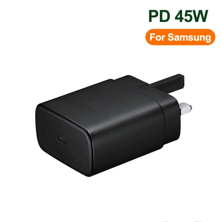 M135 45W USB-C / Type-C Port Fast Charger, UK Plug(Black)