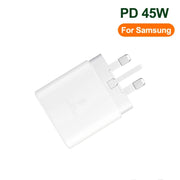 M135 45W USB-C / Type-C Port Fast Charger, UK Plug(White)