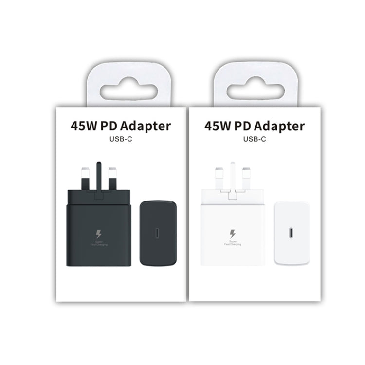 M135 45W USB-C / Type-C Port Fast Charger, UK Plug(White)
