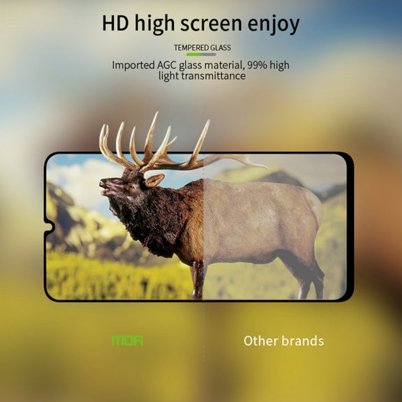 For Honor X7A MOFI 9H 2.5D Full Screen Tempered Glass Film(Black)