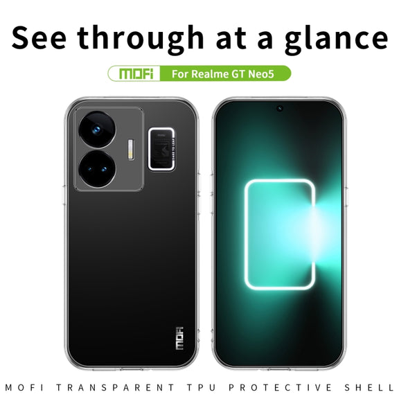 For Realme GT Neo5 MOFI Ming Series Ultra-thin TPU Phone Case(Transparent)