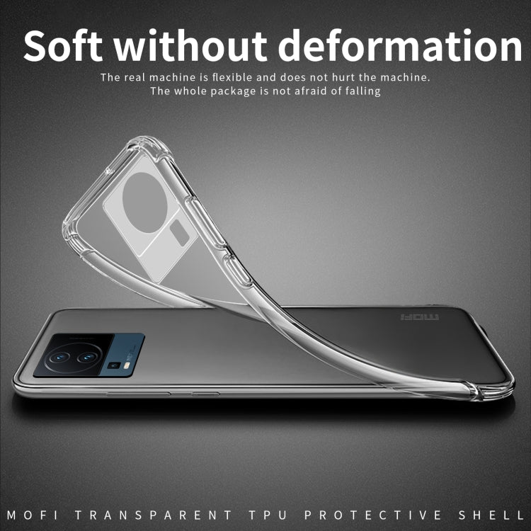 For vivo iQOO Neo7 MOFI Ming Series Ultra-thin TPU Phone Case(Transparent)