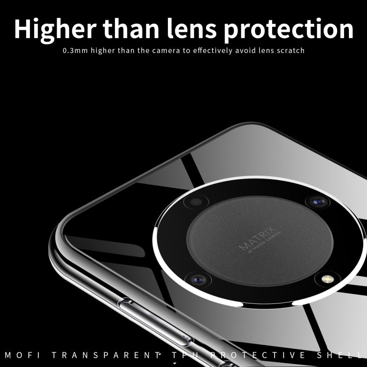 For Honor X9A MOFI Ming Series Ultra-thin TPU Phone Case(Transparent)