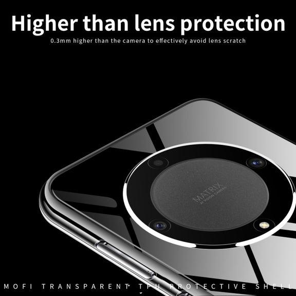 For Honor X9A MOFI Ming Series Ultra-thin TPU Phone Case(Transparent)