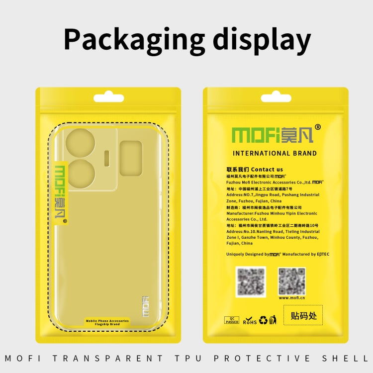 For Honor X9A MOFI Ming Series Ultra-thin TPU Phone Case(Transparent)