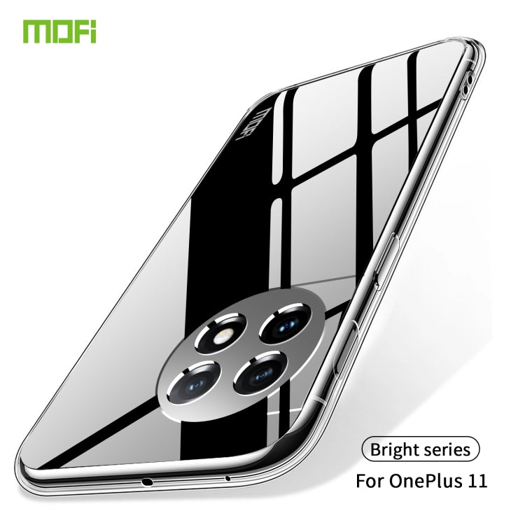 For OnePlus 11 MOFI Ming Series Ultra-thin TPU Phone Case(Transparent)