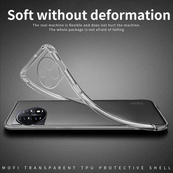 For OnePlus 11 MOFI Ming Series Ultra-thin TPU Phone Case(Transparent)