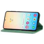For Samsung Galaxy S25+ 5G Retro Skin Feel Magnetic Leather Phone Case(Green)