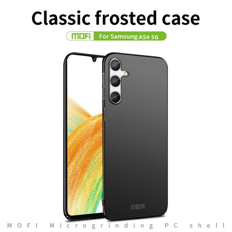For Samsung Galaxy A54 5G MOFI Frosted PC Ultra-thin Hard Phone Case(Red)