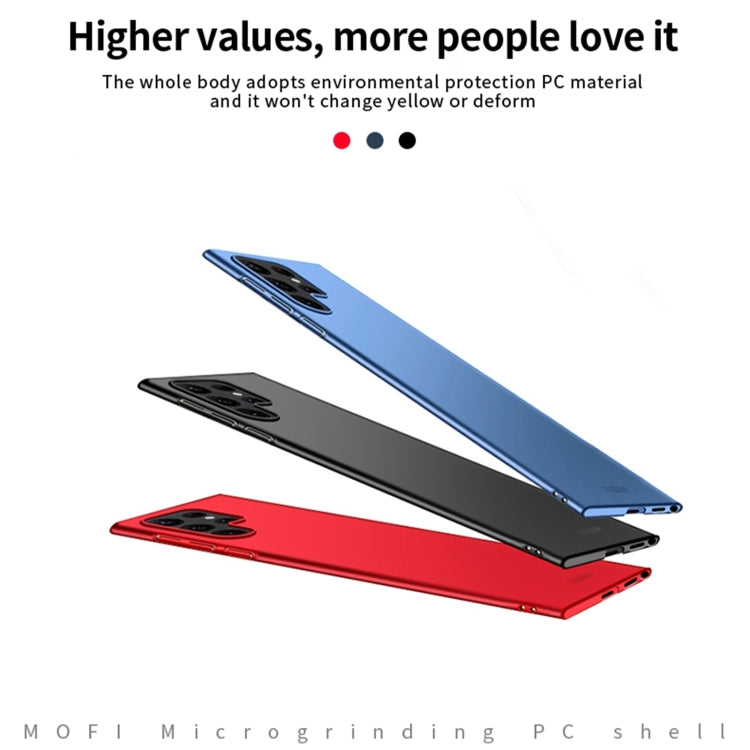 For Samsung Galaxy S24 Ultra 5G MOFI Frosted PC Ultra-thin Hard Phone Case(Blue)