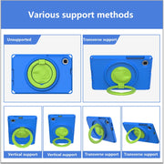 For Samsung Galaxy Tab A9 8.7 X110/X115 EVA Hybrid PC Shockproof Tablet Case with Frame(Blue)