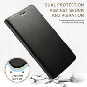 For Samsung Galaxy S24 5G Suteni Calf Texture Horizontal Flip Leather Phone Case(Black)