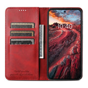For Samsung Galaxy S24 5G Suteni Calf Texture Horizontal Flip Leather Phone Case(Red)
