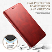 For Samsung Galaxy S24 5G Suteni Calf Texture Horizontal Flip Leather Phone Case(Red)