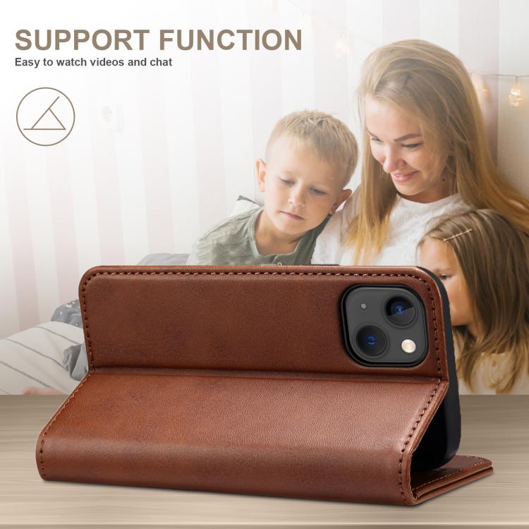 For Samsung Galaxy S25 Ultra 5G Suteni Calf Texture Horizontal Flip Leather Phone Case(Brown)