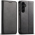 For Samsung Galaxy S25+ 5G Suteni Calf Texture Horizontal Flip Leather Phone Case(Black) - Galaxy S25+ 5G Cases by Suteni | Online Shopping South Africa | PMC TechLife | Buy Now Pay Later Mobicred