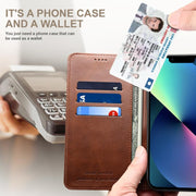 For Samsung Galaxy S25+ 5G Suteni Calf Texture Horizontal Flip Leather Phone Case(Brown)
