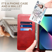 For Samsung Galaxy S25+ 5G Suteni Calf Texture Horizontal Flip Leather Phone Case(Red)