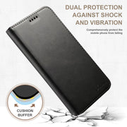 For Samsung Galaxy S25 5G Suteni Calf Texture Horizontal Flip Leather Phone Case(Black)