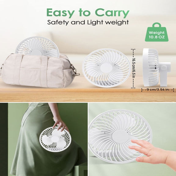 Multifunctional LED Rechargeable Outdoor Portable Tent Camping Fan(Black)
