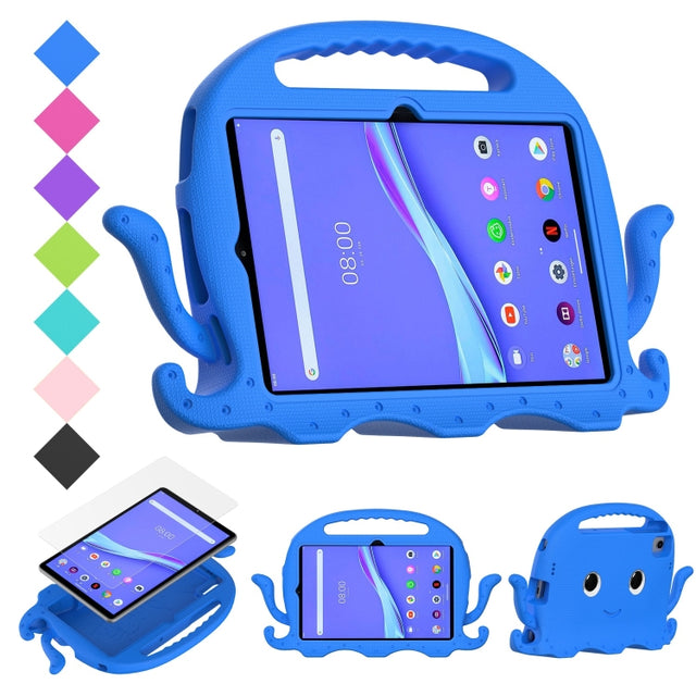 For Lenovo M10 Plus TB-X606 10.3 Octopus Style EVA PC Tablet Case(Blue)