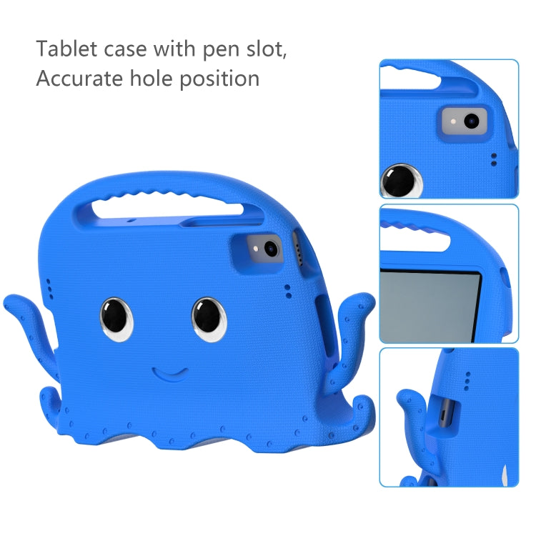 For Lenovo M10 Plus TB-X606 10.3 Octopus Style EVA PC Tablet Case(Blue)