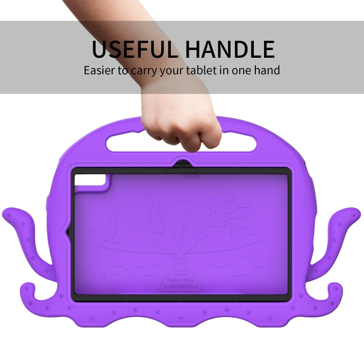 For Lenovo M10 Plus TB-X606 10.3 Octopus Style EVA PC Tablet Case(Purple)