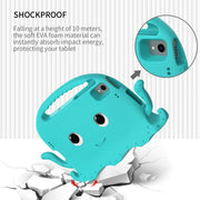 For Lenovo K10 TB-X6C6F 10.3 Octopus Style EVA PC Tablet Case(Glacial Green)