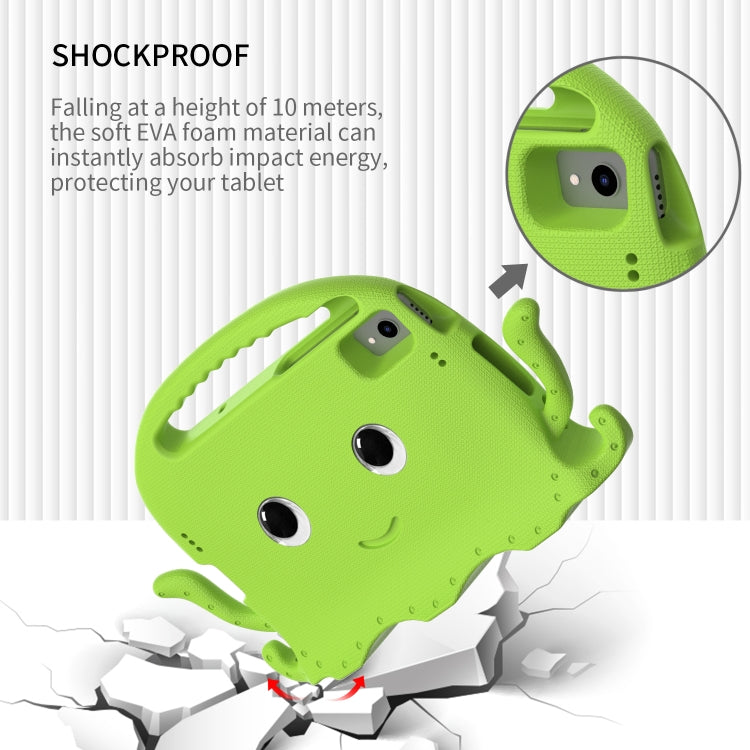 For Lenovo K10 TB-X6C6F 10.3 Octopus Style EVA PC Tablet Case(Grass Green)