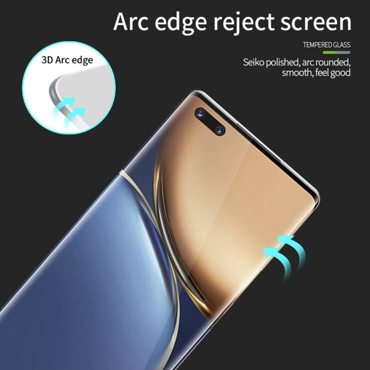 For Honor Magic5 Ultimate MOFI 9H 3D Explosion Proof Thermal Bending Full Screen Covered With Tempered Glass Film(Black)