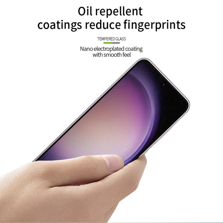 For Samsung Galaxy S24 5G MOFI 9H 3D Explosion-proof Curved Screen Tempered Glass Film(Black)