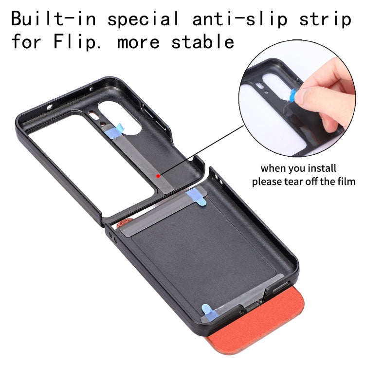 For OPPO Find N2 Flip Wristband Kickstand Card Wallet Back Cover Phone Case(Green)