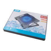 S100 One Fan Adjustable Height Dual USB Ports Laptop Cooling Pad