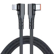 ENKAY Hat-Prince PD 20W Type-C to 8 Pin Dual Elbow Fast Charging Data Cable, Length:2m(Black) - free shipping - PMC TechLife - Order now!