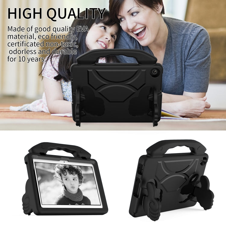 For Lenovo Tab M10 3rd Gen 10.1 TB-328 Thumb Bracket EVA Shockproof Tablet Case(Black)