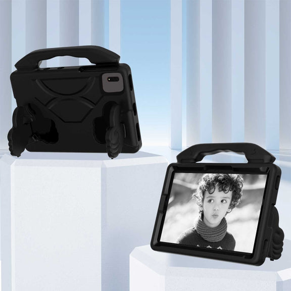 For  Lenovo Tab M11 /Xiaoxin Pad 11 2024 Thumb Bracket EVA Shockproof Tablet Case(Black)