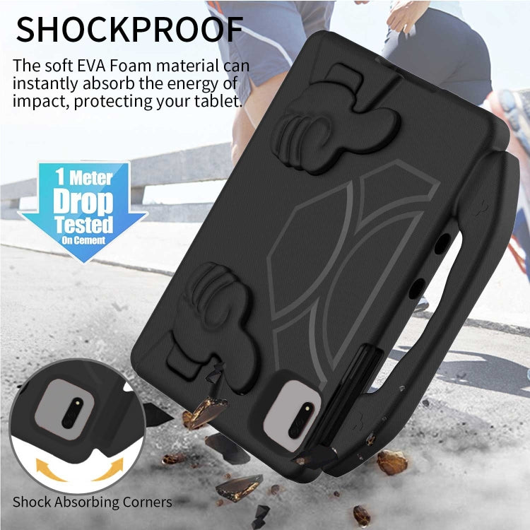 For  Lenovo Tab M11 /Xiaoxin Pad 11 2024 Thumb Bracket EVA Shockproof Tablet Case(Black)