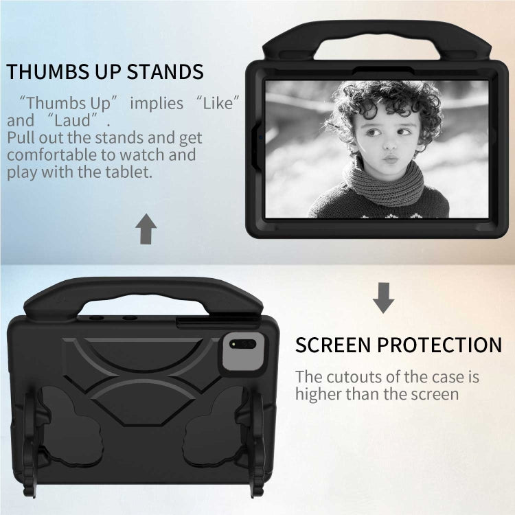 For  Lenovo Tab M11 /Xiaoxin Pad 11 2024 Thumb Bracket EVA Shockproof Tablet Case(Black)