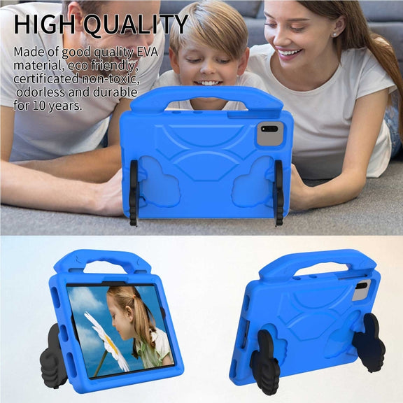 For  Lenovo Tab M11 /Xiaoxin Pad 11 2024 Thumb Bracket EVA Shockproof Tablet Case(Blue)