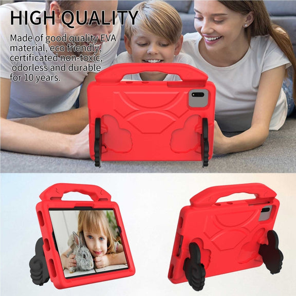 For  Lenovo Tab M11 /Xiaoxin Pad 11 2024 Thumb Bracket EVA Shockproof Tablet Case(RoseRed)