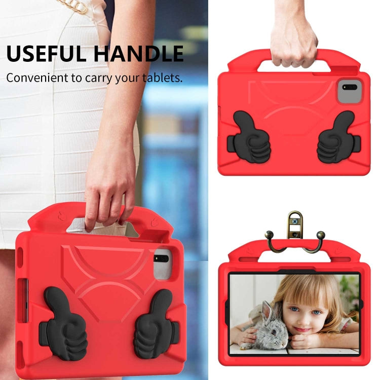 For  Lenovo Tab M11 /Xiaoxin Pad 11 2024 Thumb Bracket EVA Shockproof Tablet Case(RoseRed)