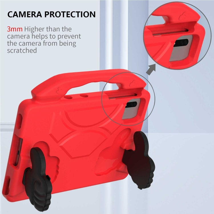 For  Lenovo Tab M11 /Xiaoxin Pad 11 2024 Thumb Bracket EVA Shockproof Tablet Case(RoseRed)