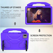 For  Lenovo Tab M11 /Xiaoxin Pad 11 2024 Thumb Bracket EVA Shockproof Tablet Case(Purple)