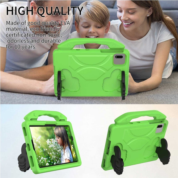For  Lenovo Tab M11 /Xiaoxin Pad 11 2024 Thumb Bracket EVA Shockproof Tablet Case(Green)
