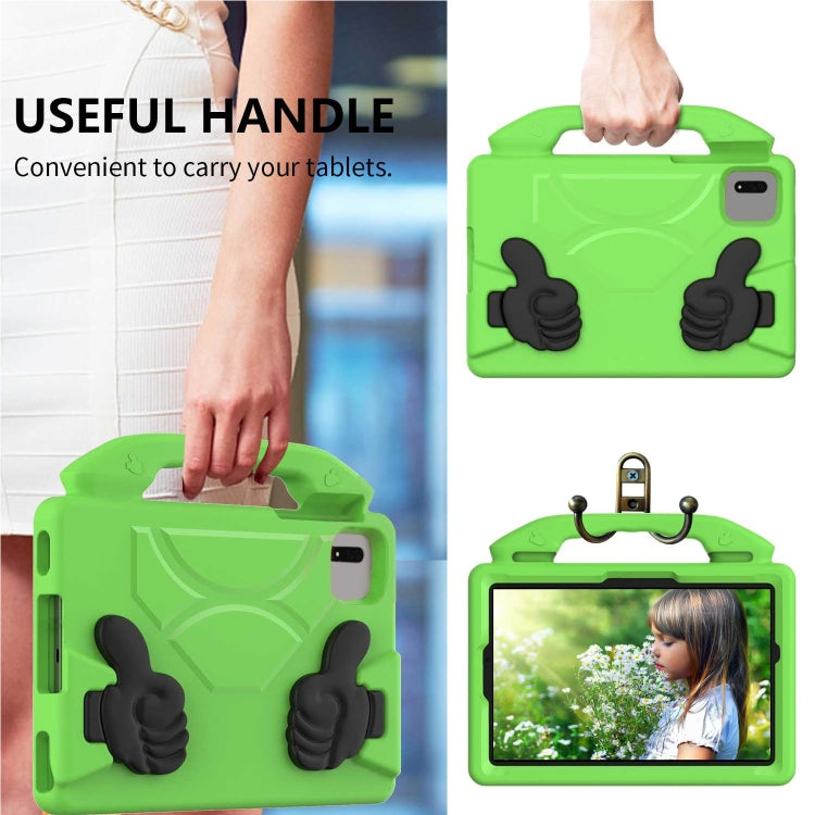 For  Lenovo Tab M11 /Xiaoxin Pad 11 2024 Thumb Bracket EVA Shockproof Tablet Case(Green)