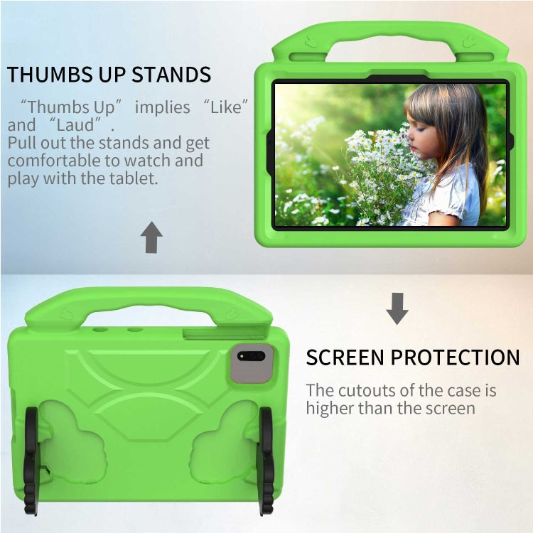 For  Lenovo Tab M11 /Xiaoxin Pad 11 2024 Thumb Bracket EVA Shockproof Tablet Case(Green)