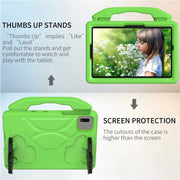 For  Lenovo Tab M11 /Xiaoxin Pad 11 2024 Thumb Bracket EVA Shockproof Tablet Case(Green)