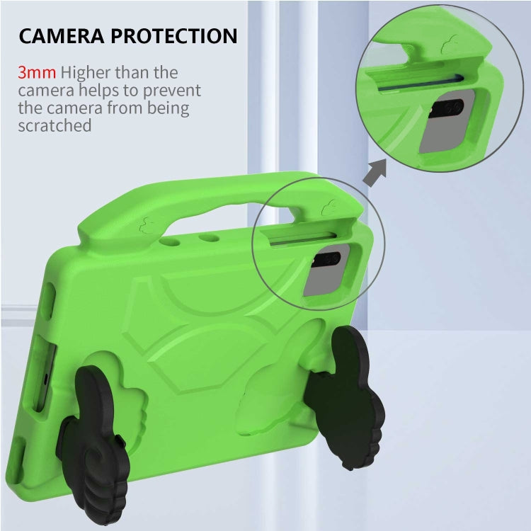 For  Lenovo Tab M11 /Xiaoxin Pad 11 2024 Thumb Bracket EVA Shockproof Tablet Case(Green)