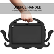 For Lenovo Tab M10 3rd Gen 10.1 TB-328 Octopus Style EVA Hybrid PC Shockproof Tablet Case with Strap(Black)