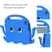 For Lenovo Tab M10 3rd Gen 10.1 TB-328 Octopus Style EVA Hybrid PC Shockproof Tablet Case with Strap(Blue)